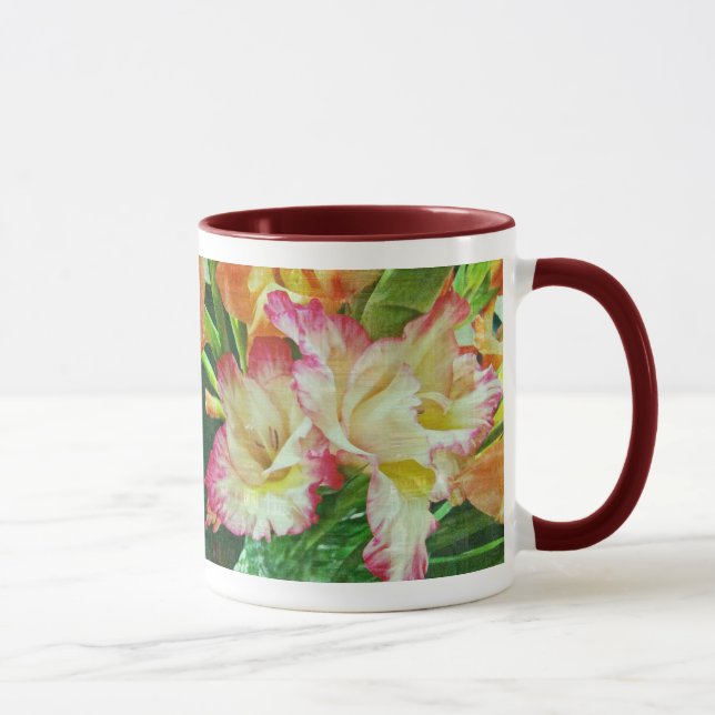 Textured Gladiola Mug (Right)