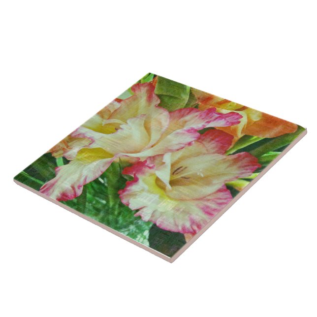 Textured Gladiola Tile (Side)