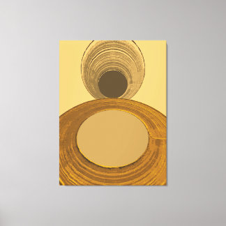 Textured Gold Abstract Geometric Contemporary Canvas Print