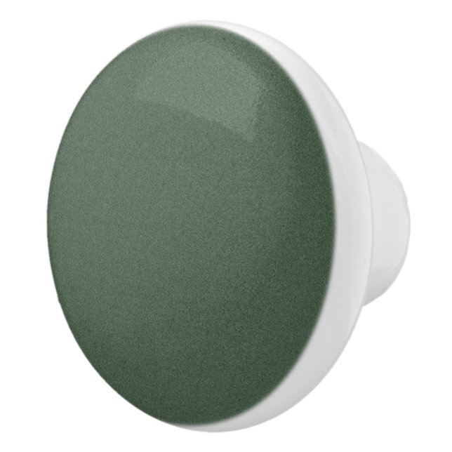 Textured Green Ceramic Knob for Cabinets (Right)