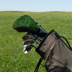  Textured green curves looking like sandy mass  Golf Head Cover