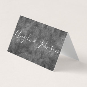 Textured Grey Business Card