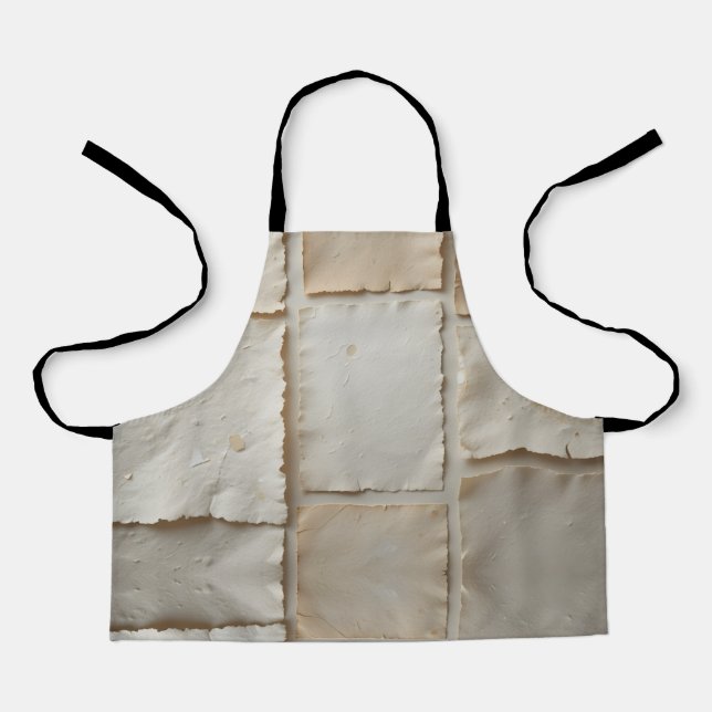 Textured Handmade Paper Flat Lay Apron (Front)