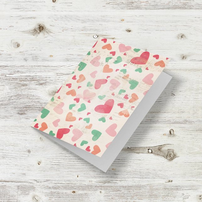 Textured Hearts Pattern Card (Creator Uploaded)