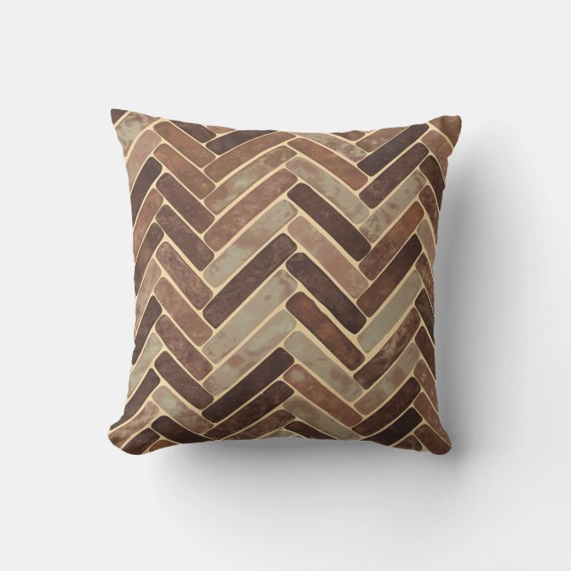 Textured Herringbone Pattern Cushion (Front)