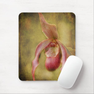 Textured Lady Slipper Orchid Mouse Mat