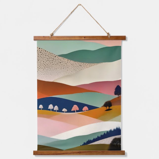 Textured Landscape Hanging Tapestry (Front)