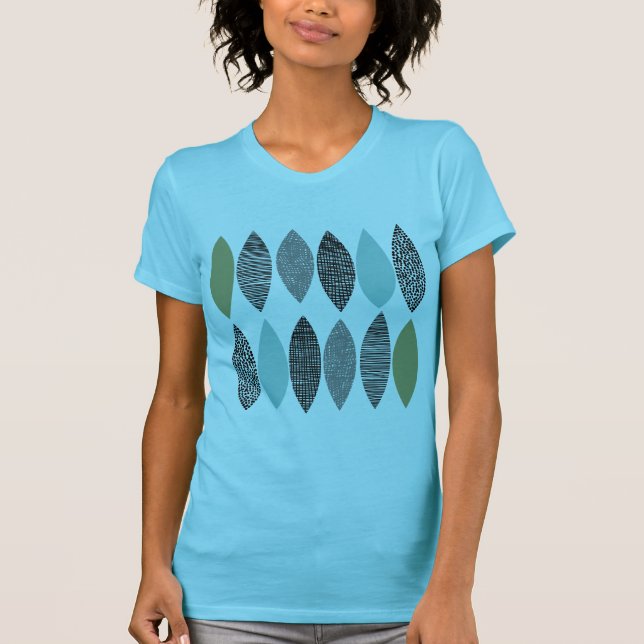 Textured Leaves 01 T-Shirt (Front)