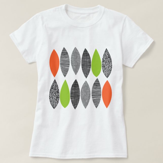 Textured Leaves 02 T-Shirt (Design Front)