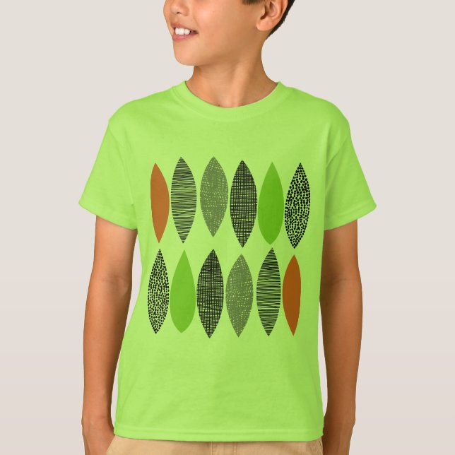 Textured Leaves 02 T-Shirt (Front)