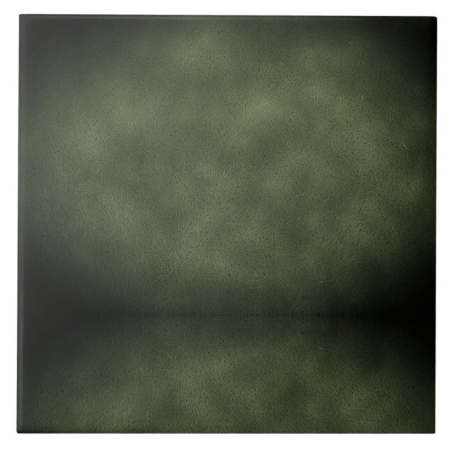 Textured Light/Dark Green- Ceramic Tile (Front)