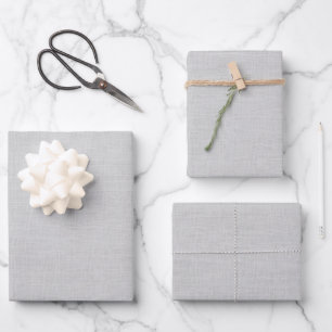 Textured Light Grey Wrapping Paper Sheet