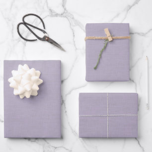 Textured Light Purple Wrapping Paper Sheet