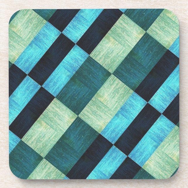 Textured look of wood coaster set (Front)