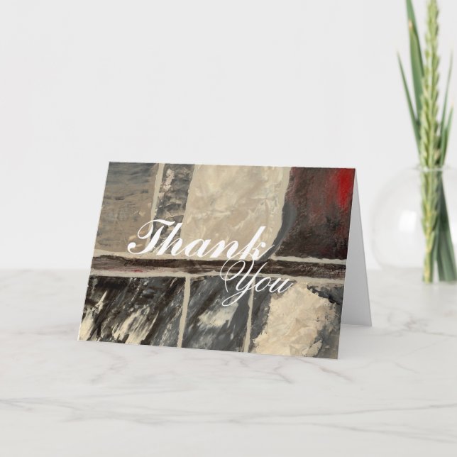 Textured Marble Thank You Card (Front)