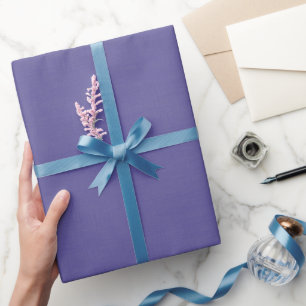 Textured Medium Purple Wrapping Paper