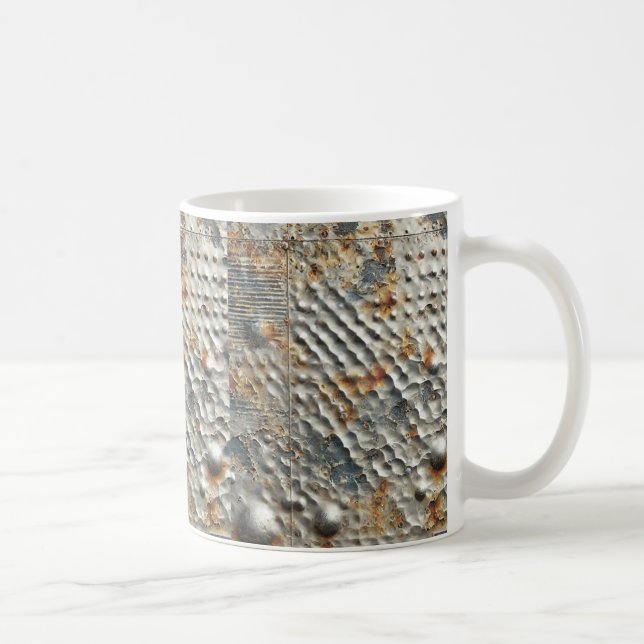 Textured Metal Abstract Coffee Mug (Right)