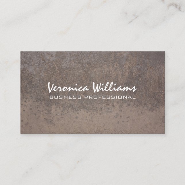 Textured Metal Business Card (Front)