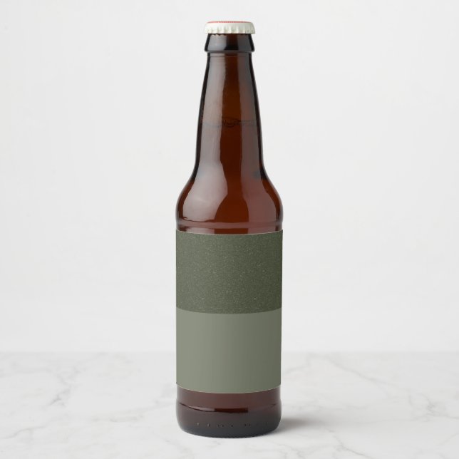 Textured Moss Green Bottle Label – Customisable (Front)