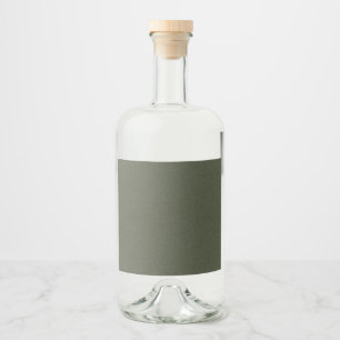 Textured Moss Green Bottle Label – Customisable