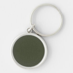 Textured Moss Green Custom Keychain