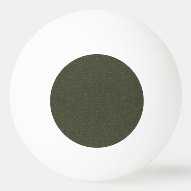 Textured Moss Green Custom Ping Pong Ball (Front)