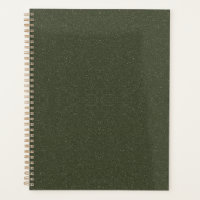 Textured Moss Green Custom Weekly Planner