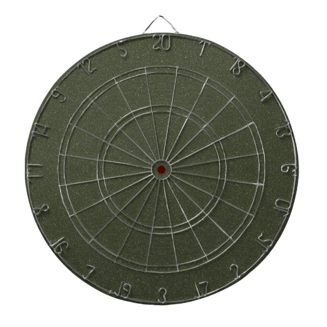 Textured Moss Green Dartboard Design – Customise (Front)