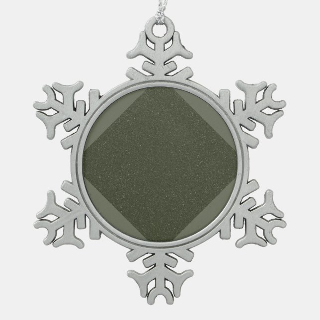 Textured Moss Green Diamond Ornament – Customise (Front)