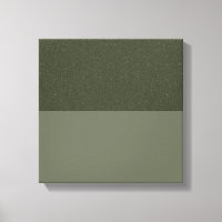 Textured Moss Green Grounded Canvas Print (Custom)