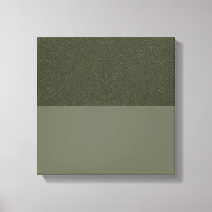 Textured Moss Green Grounded Canvas Print (Custom)