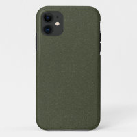 Textured Moss Green iPhone 11 Case – Customisable