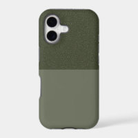 Textured Moss Green iPhone 11 Case – Split Design