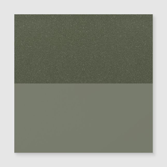 Textured Moss Green Magnet Card – Customisable (Front)