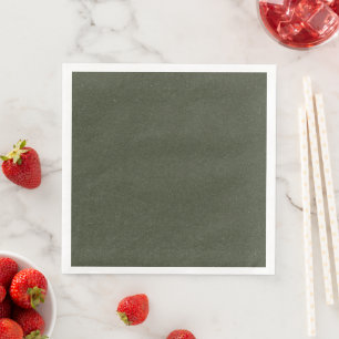 Textured Moss Green Party Napkin