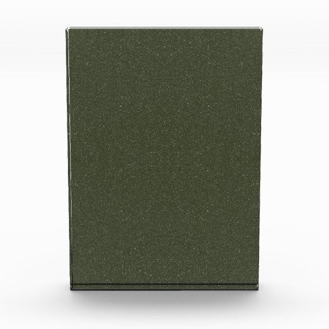Textured Moss Green Photo Block – Customisable (Front)