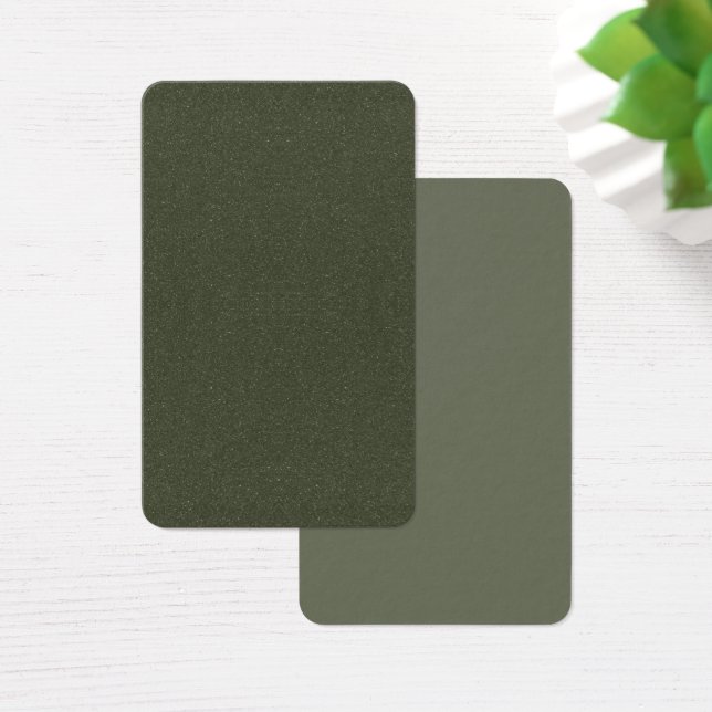 Textured Moss Green Profile Card – Custom Look (Desk)