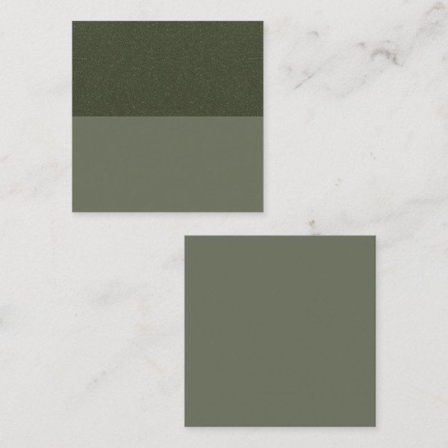 Textured Moss Green Promo Insert Card – Customise (Front/Back)