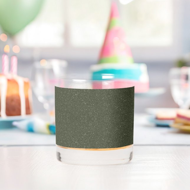 Textured Moss Green Shot Glass – Customisable (Insitu (Birthday))