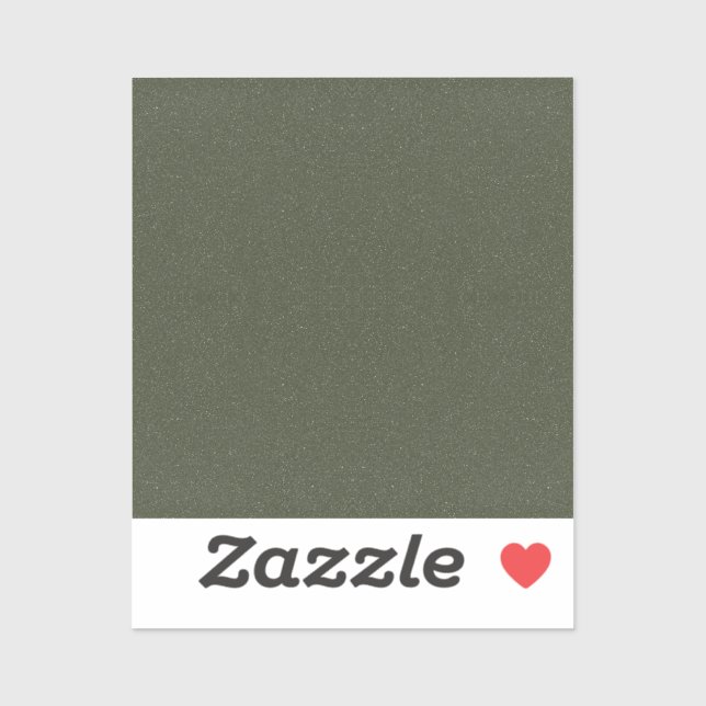 Textured Moss Green Sticker – Customisable (Sheet)