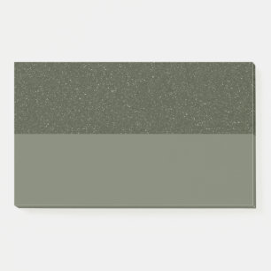Textured Moss Green Sticky Post-It Notes (Custom)