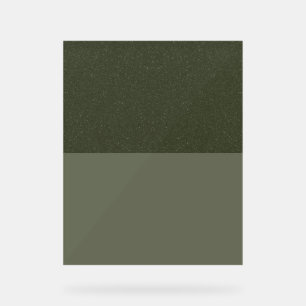 Textured Moss Green Top Acrylic Sign – Customise