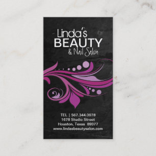 TEXTURED NAIL SALON BUSINESS CARD