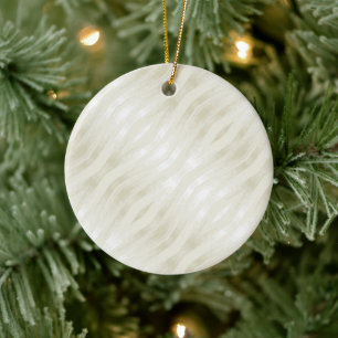 Textured noble light beige and white ceramic tree decoration