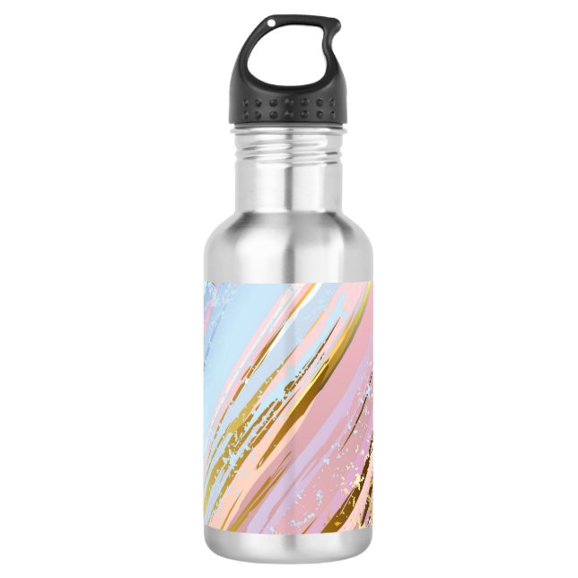 Textured Pink Background 532 Ml Water Bottle (Front)