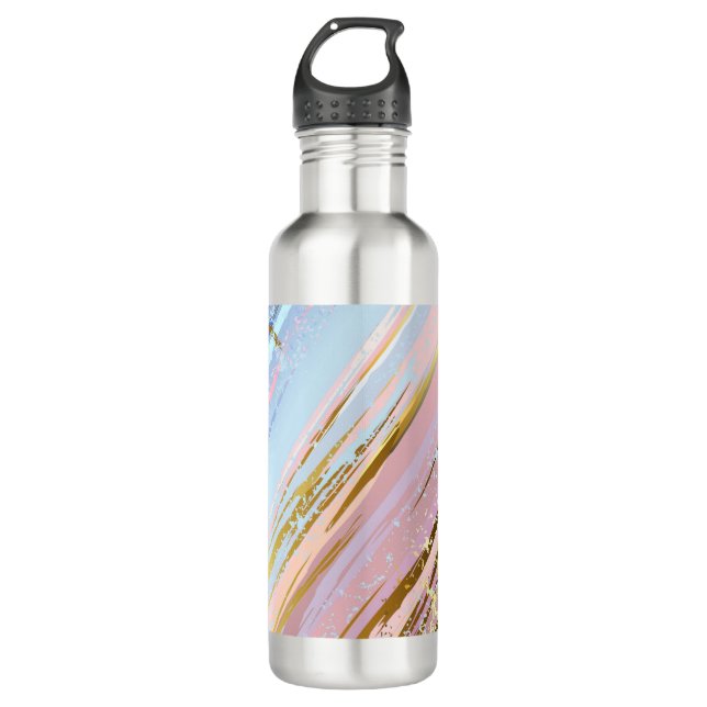 Textured Pink Background 710 Ml Water Bottle (Front)