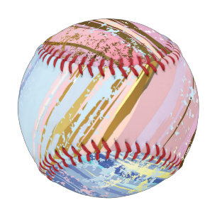 Textured Pink Background Baseball