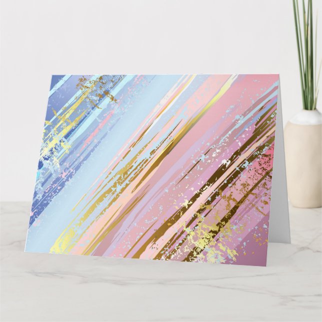 Textured Pink Background Card (Front)