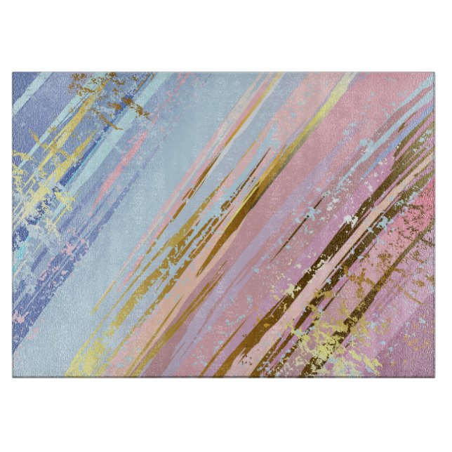 Textured Pink Background Cutting Board (Front)