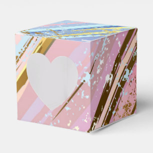 Textured Pink Background Favour Box